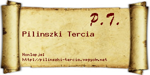Pilinszki Tercia névjegykártya